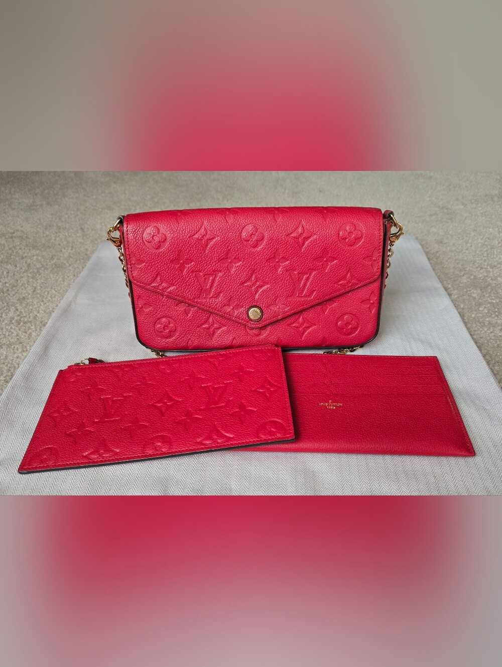 Louis Vuitton Felicie Empriente Crossbody Bag With Inserts